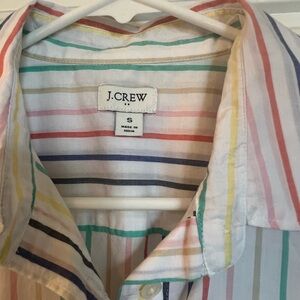 J crew!! Can you taste the rainbow?? Colorful button down classic.